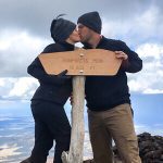 Alisha & Aaron. Mountain top.